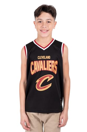 Image of Ultra Game Youth NBA Official Tank Top Mesh Sleeveless Muscle T-Shirt - Black