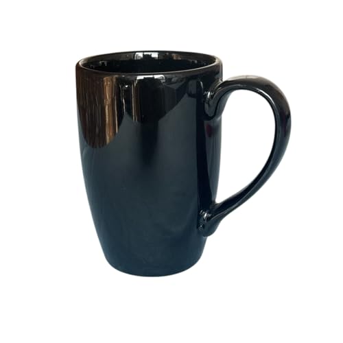Image of Black and Brown Porcelain 285 ml Coffee /Tea Mug Set of 2, Microwave Oven and Dishwasher Safe, for Hot /Cold Coffee, Milk, Tea, (Black and Brown)