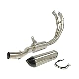 Moto Muffler Motorcycle Stainless Steel 51Mm Exhaust Muffler Full System Escape For RS660 For Tuono 660 RS 660 Muffler Exhaust Pipe(Type I)