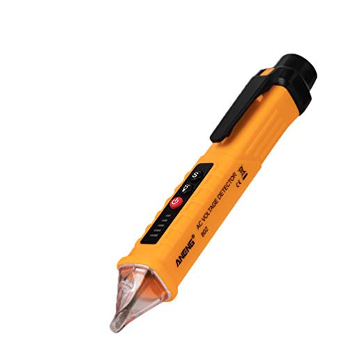 Preisvergleich Produktbild ULTECHNOVO Spannungsprüfer Stift Multifunktionsalarm Induktion Berührungslose Spannungsprüfung Stift Meter Spannungsprüfer für Heimtests 12V-1000V