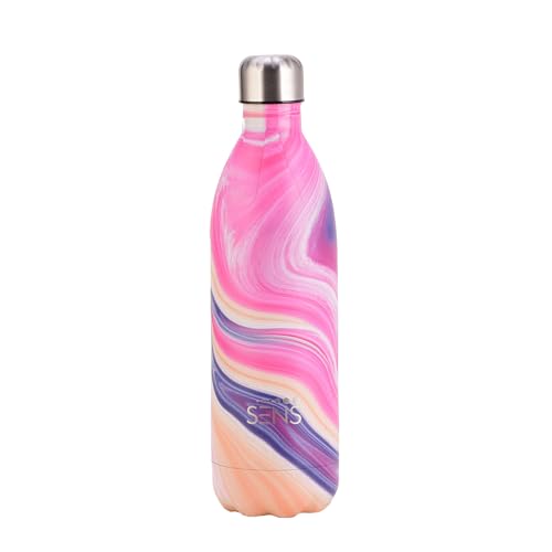 Image of SENS Hydra Pearl Stainless Steel 1000ml Bottle Hot or Cold up to 24 Hours | Leak Proof, BPA Free, Eco-Friendly | Travel | Office | Home | Cosmic
