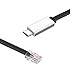 Washinglee USB Type C to RJ45 Cisco Console Cable for MacBook, USB Cisco Console Cable, USB to Rj45 Console Cable, with FTDI Chip, for Router, Switch, Modem and Firewall. 3 Options.
