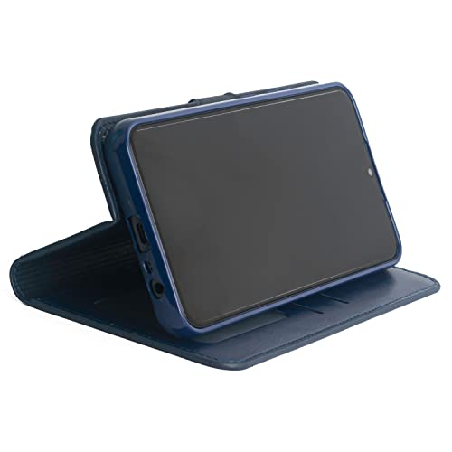 U-CASE-Covers-more-for-REALME-C3-Premium-Flip-Case-Cover-Shockproof-PU-Leather-Flip-Case-Foldable-Stand-Pocket-Magnetic-Closure-Blue