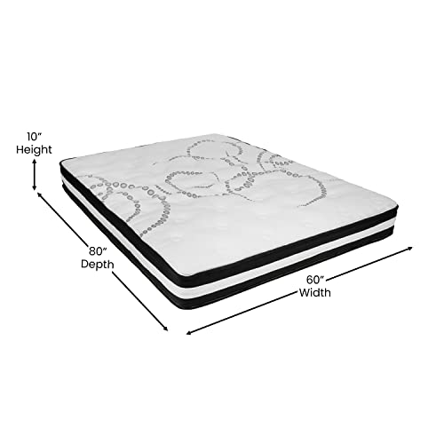 Astor 10 Inch Hybrid Pocket Spring Queen Mattress, Emma + Oliver
