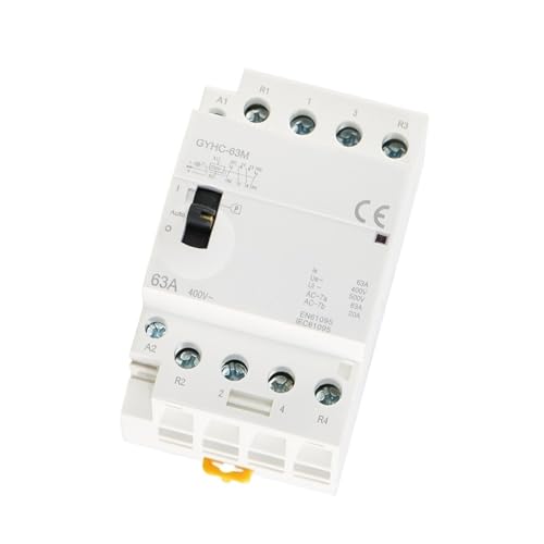 Contactor modular 4P 63A 220V interruptor manual de carril DIN contactor de CA para vivienda 2