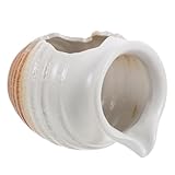 DOITOOL Fontana d Acqua in Vaso di Ceramica Vintage Cascata Decorativa per Esterni Design Apertura per Effetto d Acqua Naturale Accessorio per Balcone e Giardino