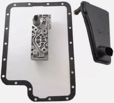 DJ TRANS PARTS Bloque solenoide 4R100 PWM 98-04 - Calidad y probado compatible con Ford 4WD - Incluye filtro nuevo y junta de bandeja superior de la