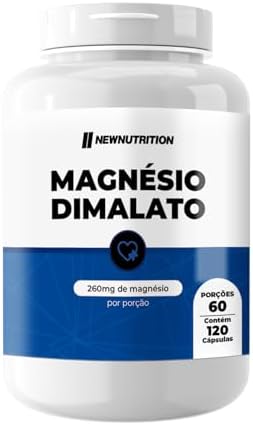 Magnésio Dimalato - 120 Cápsulas, Newnutrition