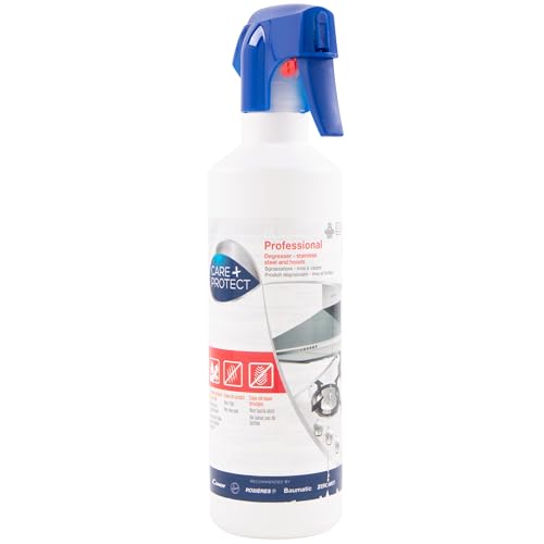CARE+PROTECT Dégraissant pour Hotte de Cuisine et Surfaces en Acier Inoxydable - Anti-Rayures -...