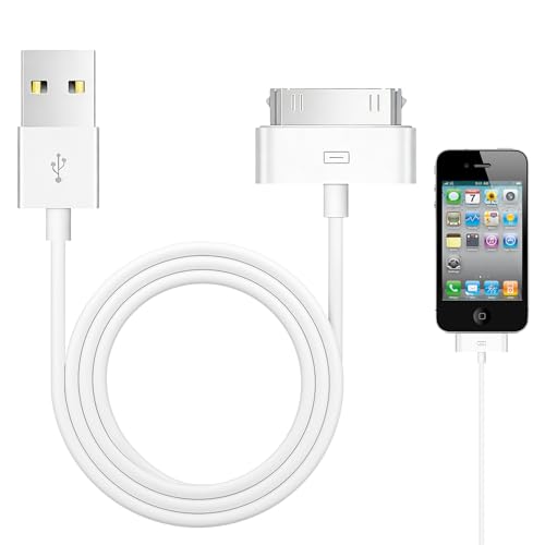 Chargeur pour iPod Nano Câble 30 broches pour iPod Classic,Chargeur pour iPhone 4, C hargeur pour iPad 2, Cable pour iPhone 4S/3G/3GS,iPad 2/3/1,iPod Touch...