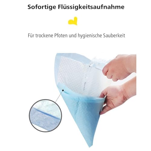 HappyPaw Hunde Trainingspad für Hunde und Welpen auslaufsiche Unterlage Trainingsmatte mit schnell trocknender Oberfläche 45x60 cm (50 Stück)