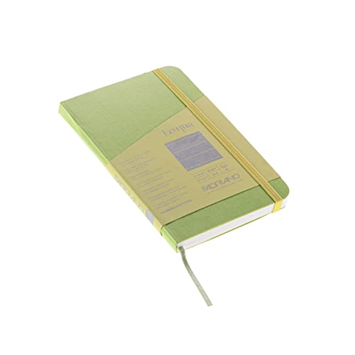 Carnet de Notes Fabriano Ecoqua Plus Vert Citron Petit Format