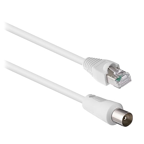T'nB - Câble RJ45 : Coaxial M/M 2 Mètres - Blanc