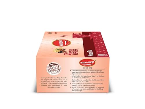 Image of Wagh Bakri Masala Chai Tea Bags,200 Grams (Pack of 2)
