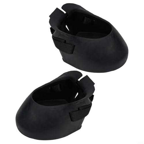 2 Stück Gummi-Hufschuhe, rutschfeste Hufschutzschuhe, Hufschutz, Hufschutz, Hufschutz und Trainingsausrüstung für Pferd (XL)