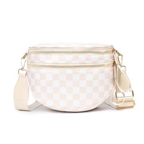 Myhozee Umhängetasche Damen Bauchtasche Damen Crossbody Bag Klein Handtasche Gürteltasche Brusttasche Hüfttasche mit Verstellbar Abnehmbar Breiter Gurt