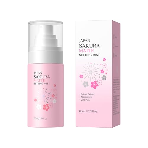 Spray Fijador Hidratante Para Maquillaje - Niebla Fijadora De Larga Duración | Niebla Facial Mate 80 ml Antitransferible Duradero Antibrillos para Piel Grasa Post-Solar y Exteriores