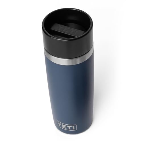 Image of YETI Rambler 16 oz Travel Bottle, Stainless Steel, Vacuum Insulated with Leakproof Commuter Cap, Navy