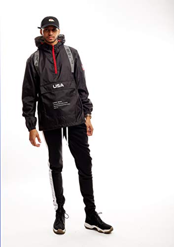 Image of SCREENSHOT Mens Streetwear Windbreaker Jacket - Lightweight Graphic Hoodie, Graffiti Hip Hop Urban Fashion Pullover Top