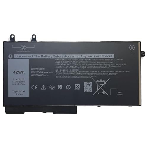 YXKC 1V1XF Laptop Battery Replacement Compatible with Dell Latitude 5400 5410 5500 5510, Precision 3540 3550 Inspiron 7590 7591 7791 2-in-1 Series Notebook, R8D7N 01V1XF XV8CJ 4GVMP 11.4V 42Wh