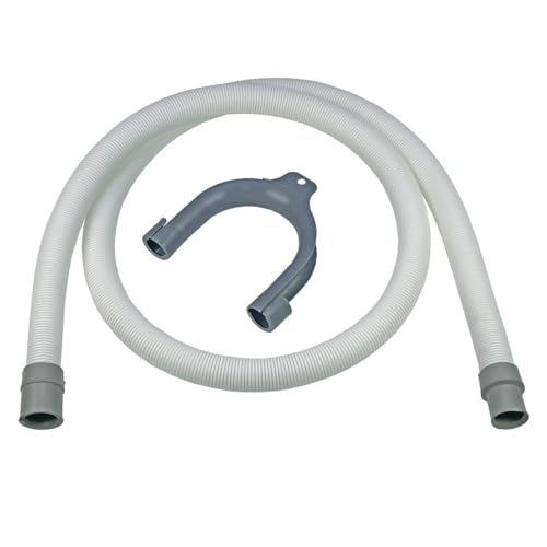 easyPART Kompatibel/Ersatz für Electrolux 902979336/2 Ablaufschlauch Abpumpschlauch 1,5m Waschmaschinen Spülmaschine AEG 9029793362 E2WDA150B Endstück gerade/gerade 19/21mm Durchmesser Universal