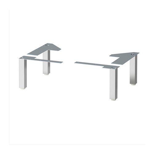 Preisvergleich Produktbild IKEA LILLANGEN Möbelbeine aus Edelstahl; (16 / 17cm); 4 Stück