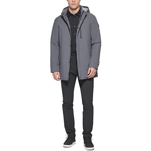 Image of DKNY Men's All Man's Stretch Poly Trench