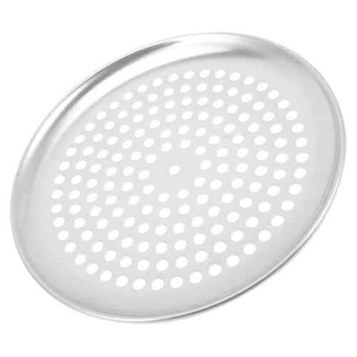 LIGIGWASH Bandeja para Pizza Perforada de Aluminio para Horno Ventilación Uniforme Antiadherente Fácil Limpieza Accesorio para Hogar y Restaurantes