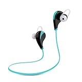 Arteck Wireless Bluetooth Sport Headphones Portable Headset Mini Light Earbuds Sports Earphones with Rechargeable 5 Hours Playing for iPhone 7, 7Plus, 6, 5, iPod, Android Smart Phones and Others Blue