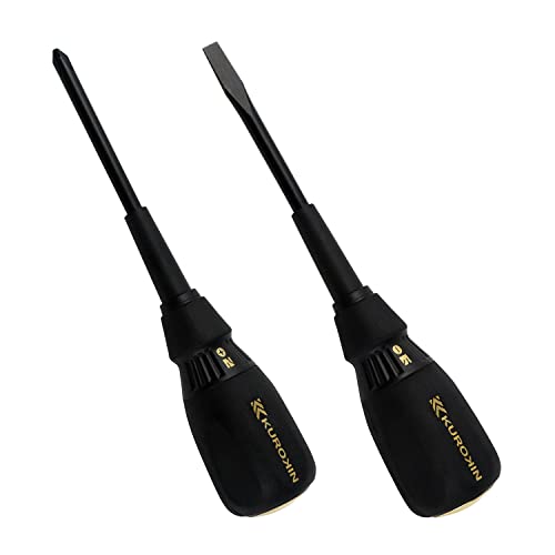 Fujiya Penetrating Driver +2.0/-6.0, Shaft Length 3.9 inches (100 mm), Black Gold (Set of 2)