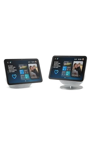 Amazon Echo Show 8 (2025 release) with Amazon Adjustable Stand | Glacier White