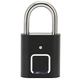Identificación rápida: 0,5 segundos para desbloquear, tecnología de identificación rápida, cada cerradura de candado de puerta puede almacenar 10 huellas dactilares, el candado inteligente de huellas dactilares admite una identificación rápida de ángulo de 360 ​​grados de huellas dactilares, más amigable para niños y ancianos.