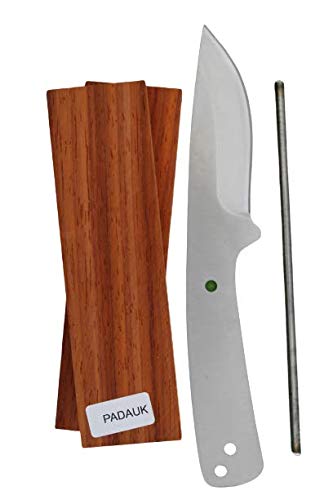 HOOK’S DROP POINT SKINNER KIT - S510 - KNIFE MAKING KIT - KNIFE MAKING SUPPLIES (PADAUK)