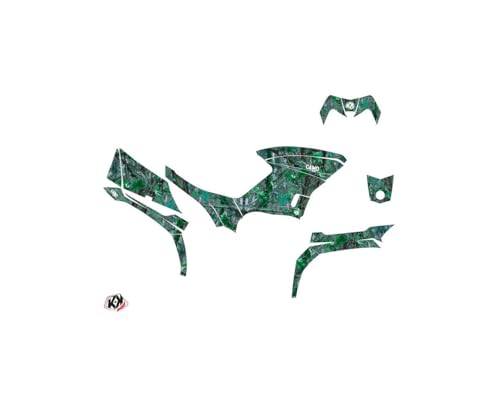 Kit déco complet pour masquer rayures quad Yamaha 450 Kodiak vert - 2