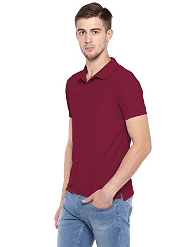 Image of Men's Polo T-Shirt (Maroon-SU404-XL)