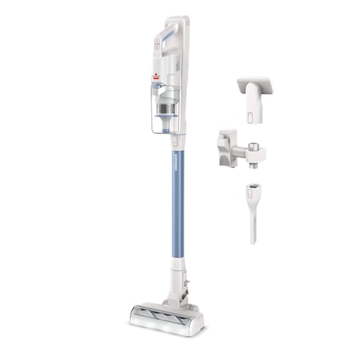 BISSELL PowerClean 200W Self-Standing Cordless Vacuum w/Tangle Free Brush Roll, Removeable Battery, Wall Mount, Upholstery Tool & Bright Headlights, 4173