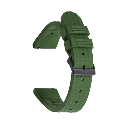 Correas de reloj de 22 mm impermeables con hebilla de acero dorado YSJNGF