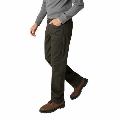 Weatherproof Vintage Men's Stretch Canvas Fleece Lined Pants | Moon Shadow, 38Wx30L3