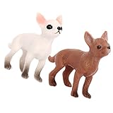 Figurine de chiot de dessin animé - un savoir-faire et des détails rendent la mini figurine de chien réaliste et réaliste, modèles de chien