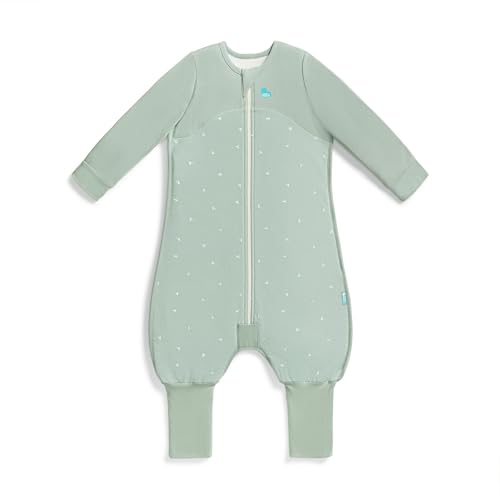 Image of Love to Dream Baby Sleep Suit Long Sleeve 1.5 TOG | Soft Cotton for All-Season Warmth, Stretch & Comfort | Olive Twigs, 12-24 Months