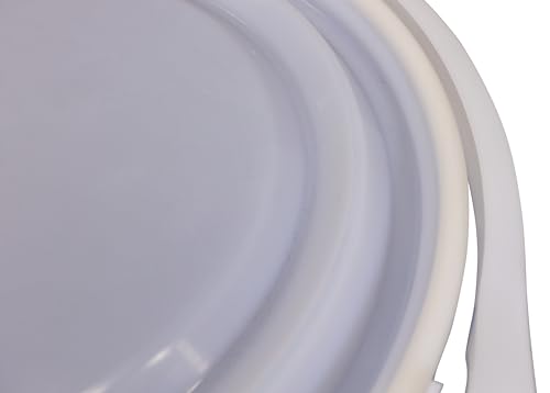 Eagle Tambor de plástico de 30 galões com tampa, trava de alavanca de plástico, 72 x 53 cm, tambor d