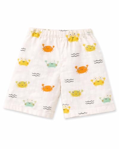 Image of Kuchipoo Boys 100% Muslin Organic Cotton Co-Ord Set | Printed Half Sleeve Shirt & Shorts | Soft Breathable Fabric | Casual Summer Wear | Boys Stylish Outfit