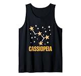 stars constellation cassiopea vintage astronomo femminile canotta