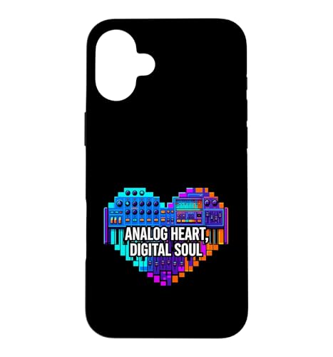 Synth Music Producer Analog Heart Digital Soul �X�}�z�P�[�X iPhone 16 Plus �p