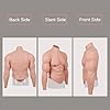 LKYLVEE Muscle Suit en Silicone - Faux Mâle Poitrine Réaliste avec Bras - Faux Abs Costume Poitrine Cosplay Halloween Party Supplies,Colour 3,L #2