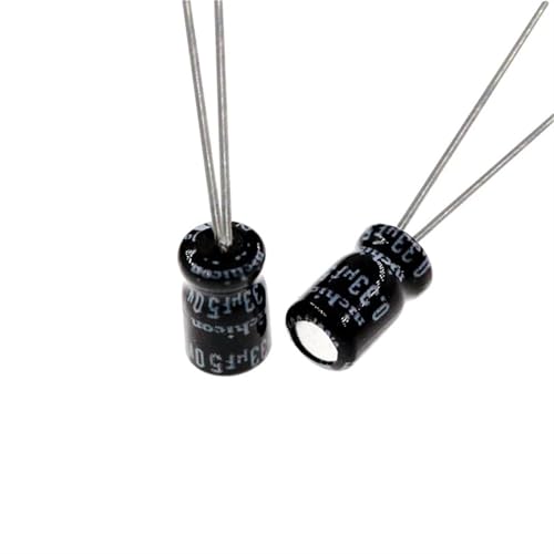 Condensateur 330nF 50V radial en aluminium de 4x7mm à haute tolérance thermique