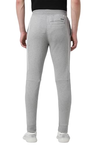 Image of Van Heusen Men's Regular Fit Mid Rise Athleisure Joggers - Drawstring Waist, Side Panel, Twin Pockets