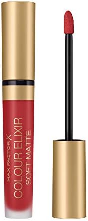 Max Factor Colour Elixir Soft Matte, Rossetto Matte Lunga Durata Idratante, 30 Crushed Ruby
