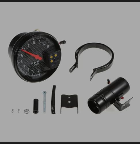 Image of AUTO MT Tiger RPM Meter, Speedometer Tacho Gauge (Carbon Fibre)