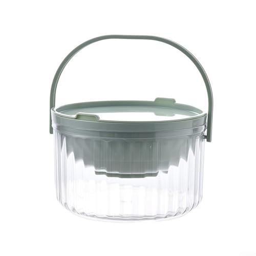 Valixirant Ciotola refrigerata con base di ghiaccio per salse fredde insalate, 18 x 18 x 7 cm, vassoio da portata per animali domestici, contenitore per frutta, insalata, piatto da portata, feste